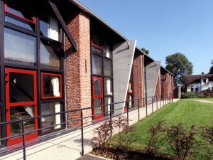 extérieur des apartements familiaux, les Verrières